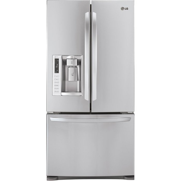 LG LFX25978ST 24.9 Cu. Ft. French Door Refrigerator with Ice and Water Dispenser - Stainless Steel N3