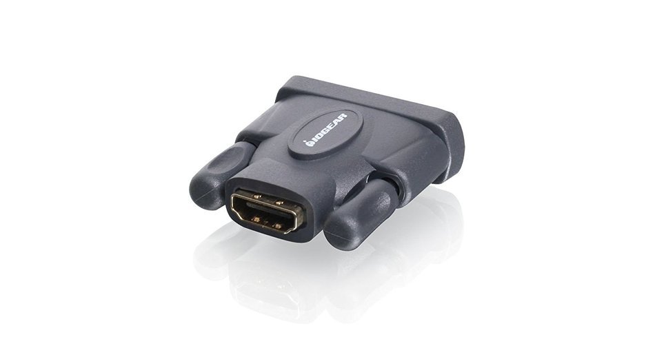 IOGEAR DVI Male to HD Female Adapter GHDFDVIMW6 (Black) N2