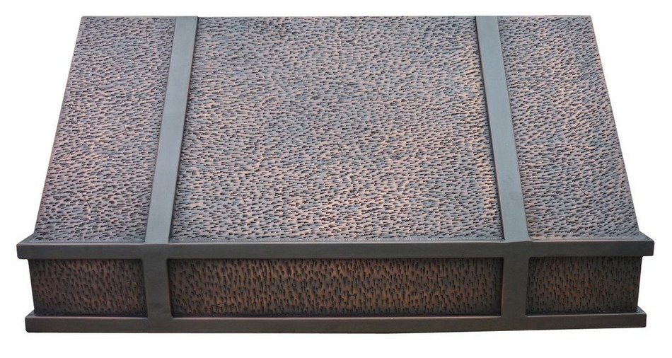 Copper Best H11 362118H Range Hood Copper 36 x 21 x 18 in with Antique Tone and Hammered Finish N2