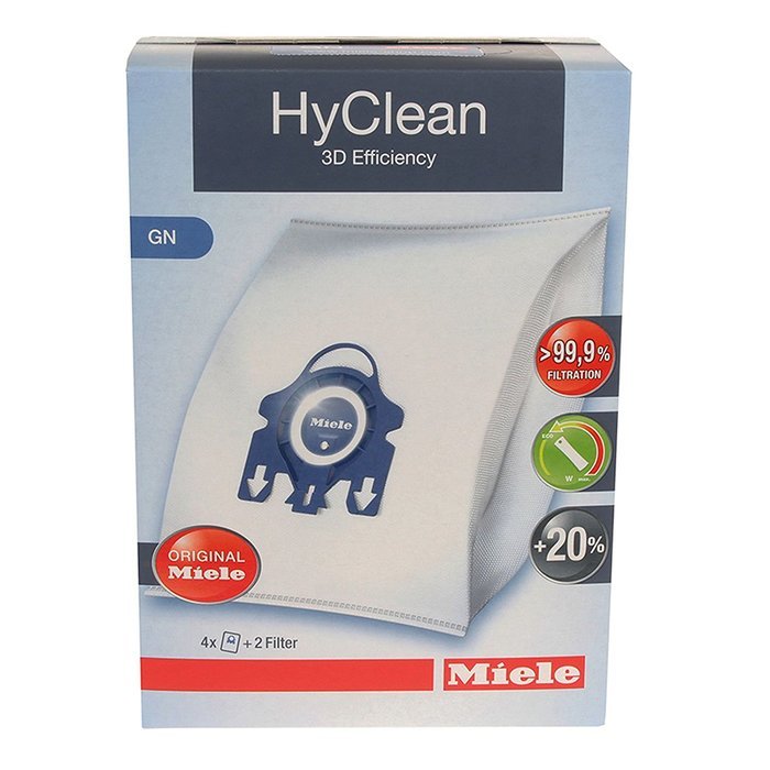 Miele HyClean 3D GN Type Microfiber Dust Bags for Miele Canister Vacuum Cleaners - 9917710
