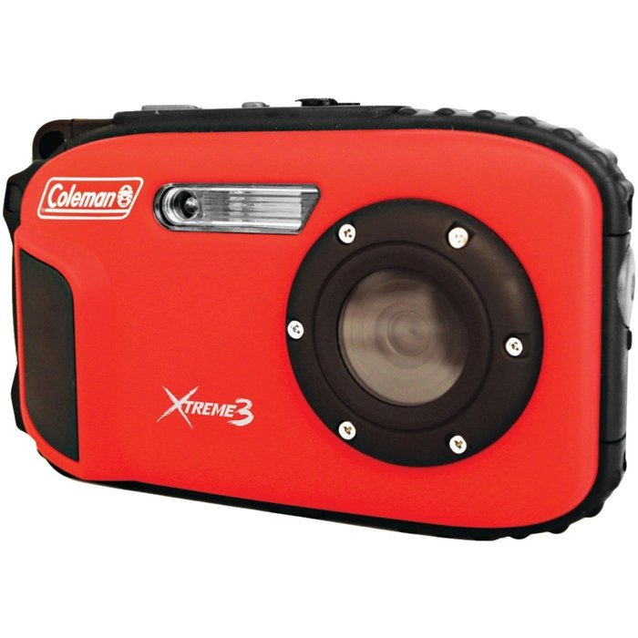 Coleman C9WP-R Xtreme3 20 MP Waterproof Digital Camera with Full 1080p HD Video (Red)
