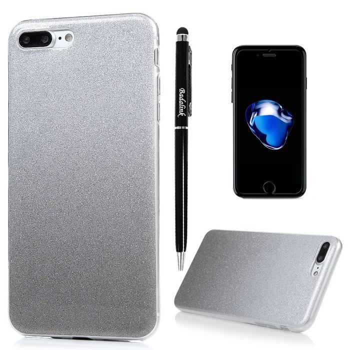 iPhone 7 Plus Case (5.5 inch) - Shockproof Flexible Soft TPU Rubber Skin Gel Bumper Protective Case Shiny Glitter... N51