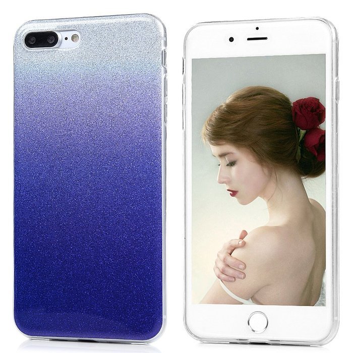 iPhone 7 Plus Case (5.5 inch) - Shockproof Flexible Soft TPU Rubber Skin Gel Bumper Protective Case Shiny Glitter... N57