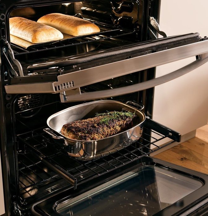 GE PS950EFES Profile 30" Slate Electric Slide-In Smoothtop Double Oven Range - Convection N2