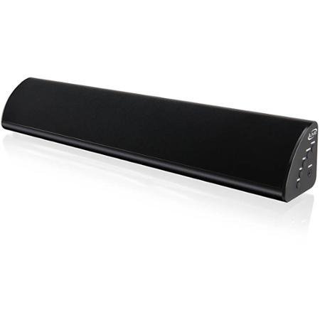 20" Wall Mountable Wireless Bluetooth Sound Bar, Black