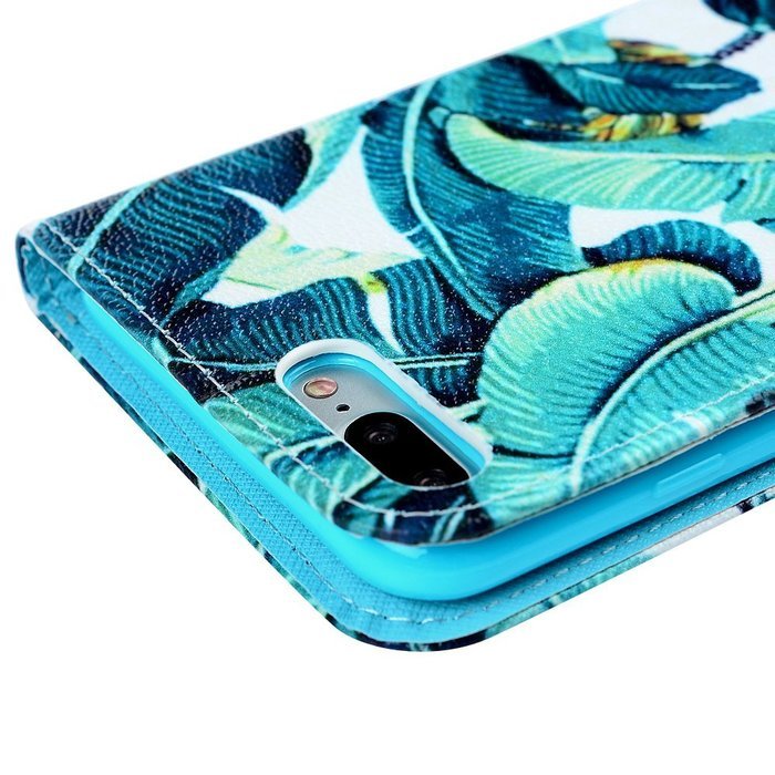 iPhone 7 Plus Case (5.5 inch) - Wallet Flip Stand Case PU Leather Case with Shockproof TPU Inner Bumper Colorful... N16
