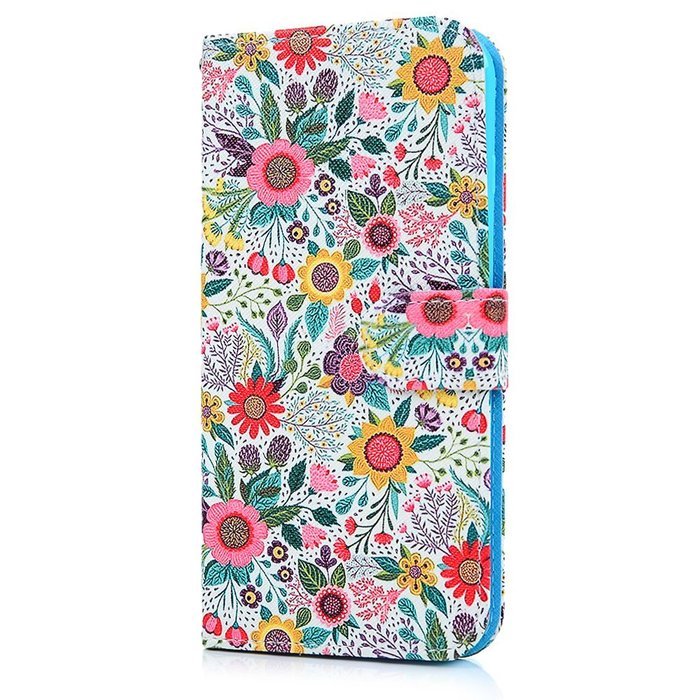 iPhone 7 Plus Case (5.5 inch) - Wallet Flip Stand Case PU Leather Case with Shockproof TPU Inner Bumper Colorful... N17