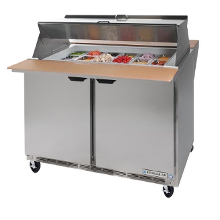 Beverage-Air SPE72-30M-DS 72" W Sandwich Prep Dual Side Megatop