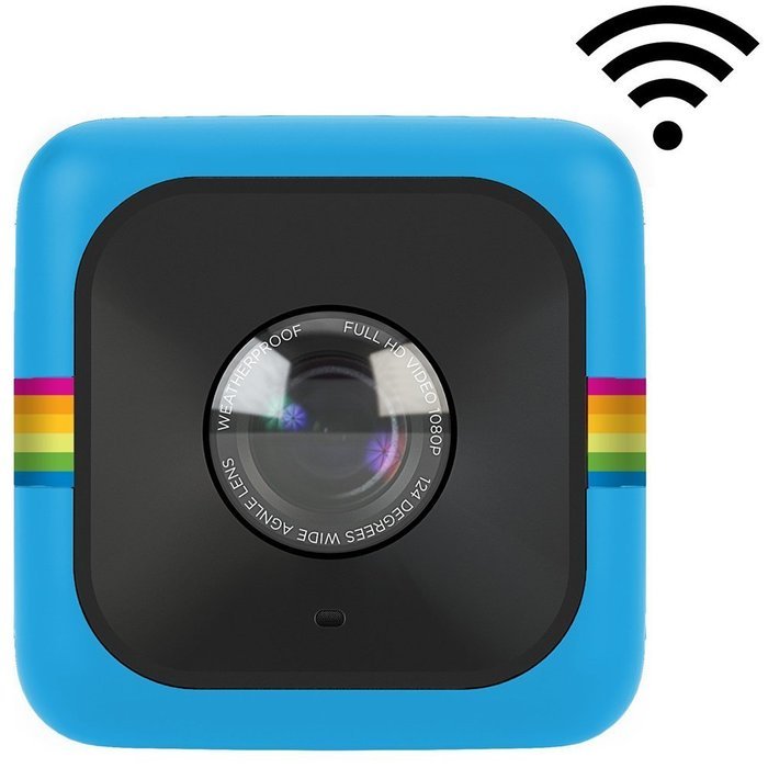 Polaroid Cube+ 1440p Mini Lifestyle Action Camera with Wi-Fi & Image Stabilization (Blue)