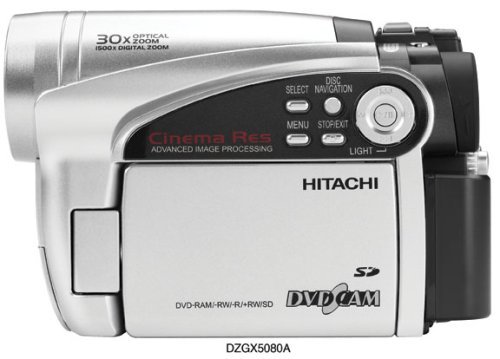 Hitachi DZGX5080A DVD Camcorder with 30x Optical Zoom (Discontinued by Manufacturer) N2