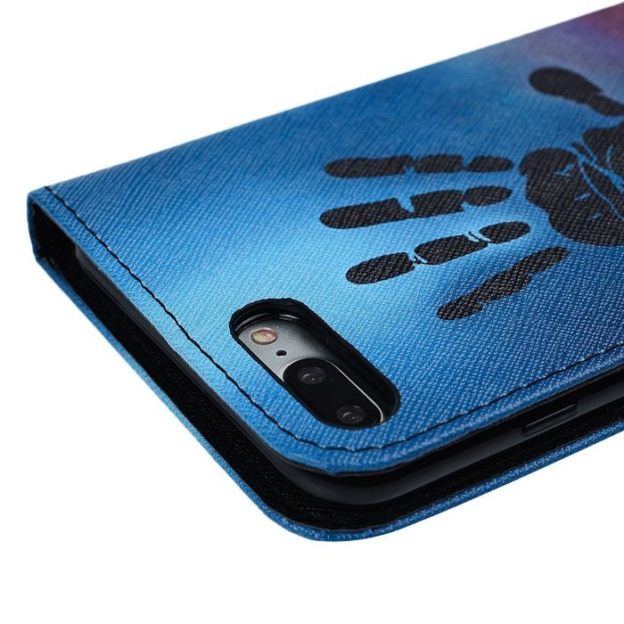 iPhone 7 Plus Case (5.5 inch) - Wallet Flip Stand Case PU Leather Case with Shockproof TPU Inner Bumper Colorful... N22