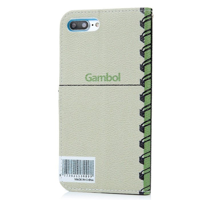 iPhone 7 Plus Case (5.5 inch) - Wallet Flip Stand Case PU Leather Case with Shockproof TPU Inner Bumper Colorful... N25