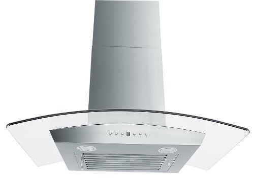 Z Line KZ-36 Stainless Steel and Glass Range Hood, 36-Inch N3
