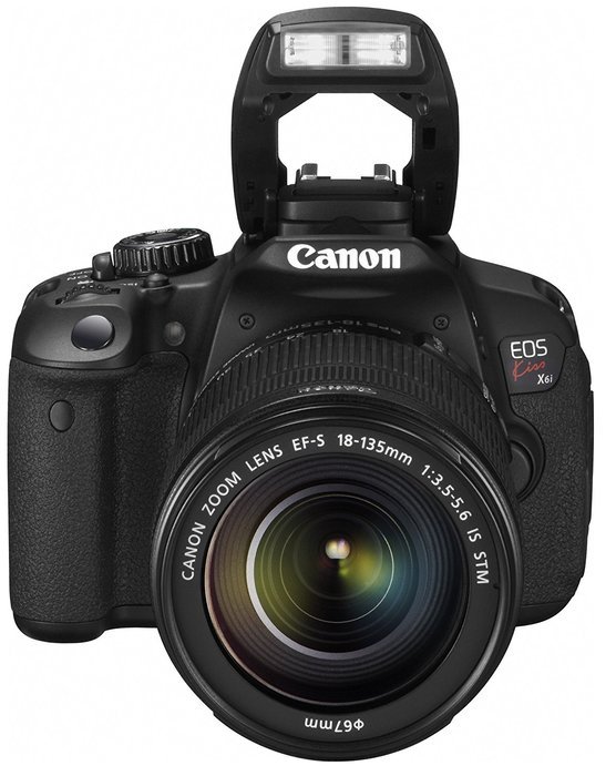 Canon DSLR Camera EOS Kiss X6i with EF-S 18-135mm IS STM Lens Kit - International Version (No Warranty) N2