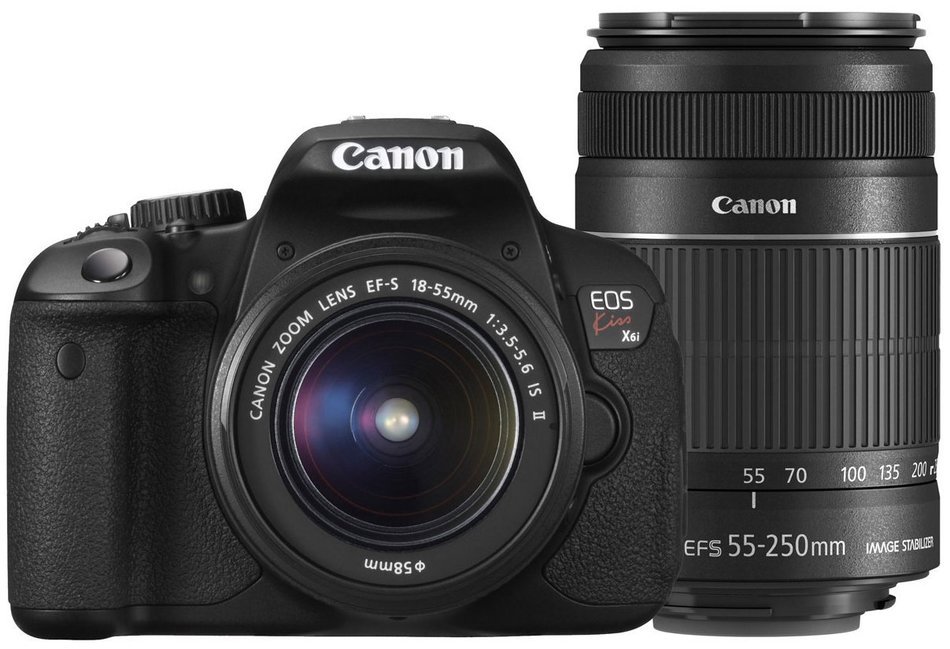 Canon DSLR Camera EOS Kiss X6i with EF-S 18-135mm IS STM Lens Kit - International Version (No Warranty) N4