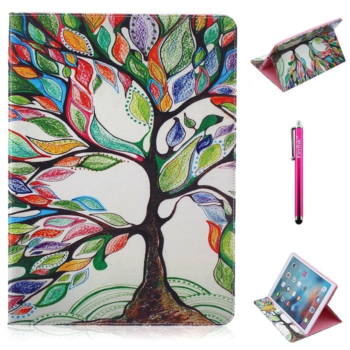 iPad Pro Case, Firefish Kickstand Feature Case Premium PU Leather Wallet [Card Slots] Scratch-Resistance Specially... N105