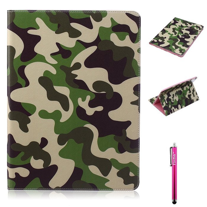 iPad Pro Case, Firefish Kickstand Feature Case Premium PU Leather Wallet [Card Slots] Scratch-Resistance Specially... N112