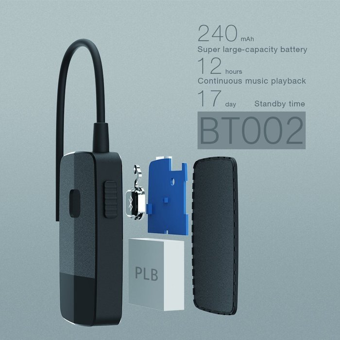 Bluetooth Receiver Uppel Mini Wireless Bluetooth Car Kit Music Audio Adapter for Speakers, Headphone, TV, PC,... N5