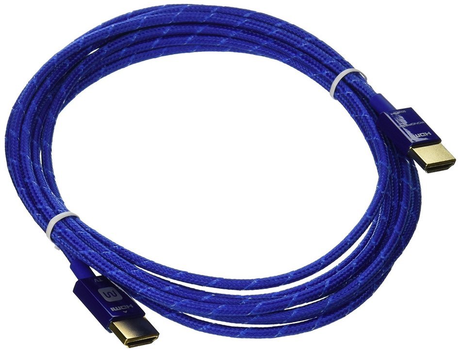 Monoprice 3ft 18Gbps Ultra Slim Series High Performance HDMI&reg; Cable w/ RedMere&reg; Technology - Blue N4