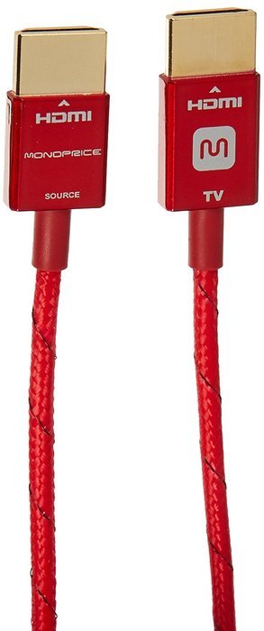 Monoprice 3ft 18Gbps Ultra Slim Series High Performance HDMI&reg; Cable w/ RedMere&reg; Technology - Blue N5