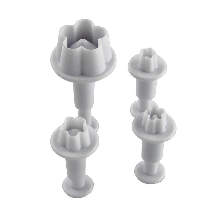 niceeshop(TM) 1 Set(4pcs) Sugarcraft Cake Decorating Fondant Embossing Tool Spring Blossom Mold Flower Plunger... N2