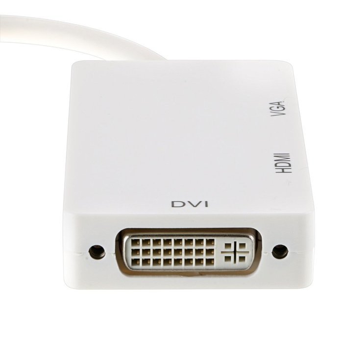 Leedemore Mini Display Port Adapter 3 in 1 Thunderbolt Mini DisplayPort to HDMI/DVI/VGA Adapter M/F Converter... N2