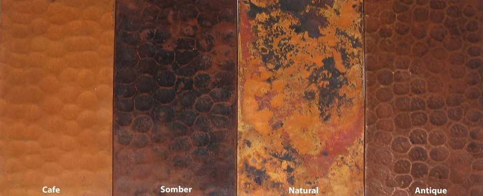 Mexican Home Art, 42 W X 24" D X 36" H, Copper Range Hood (Cafe Patina) N3