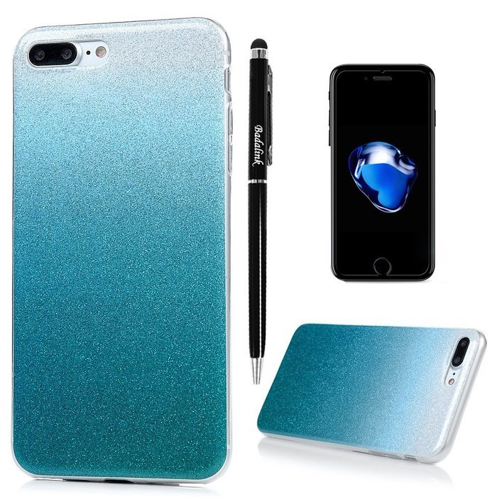 iPhone 7 Plus Case (5.5 inch) - Shockproof Flexible Soft TPU Rubber Skin Gel Bumper Protective Case Shiny Glitter... N64