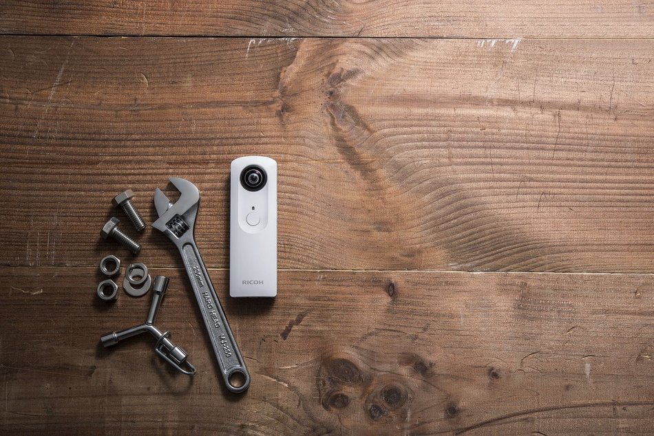 RICOH digital camera RICOH THETA m15 yellow 360 &Acirc;&deg; all the celestial sphere image shooting device 0910702
