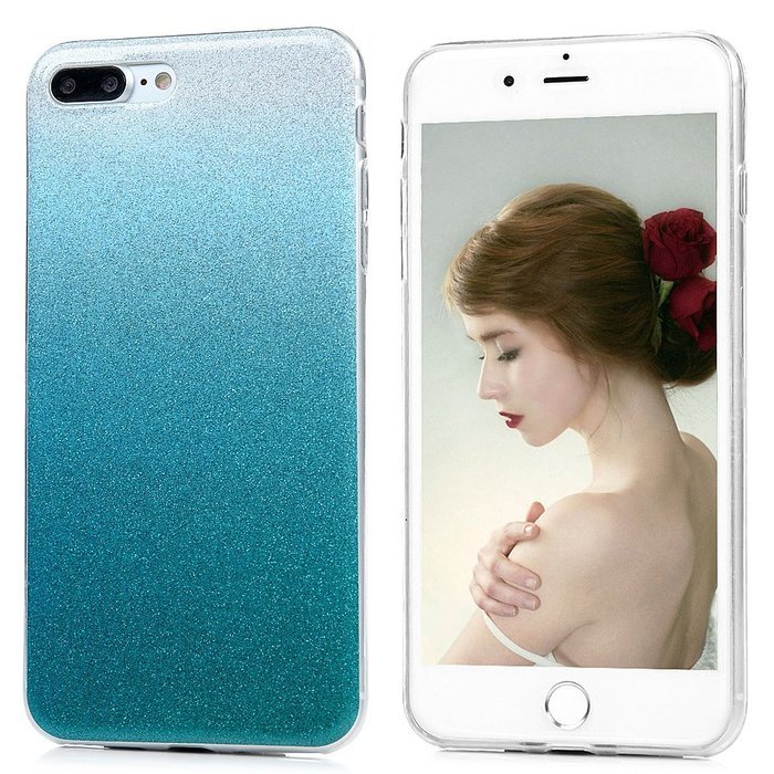 iPhone 7 Plus Case (5.5 inch) - Shockproof Flexible Soft TPU Rubber Skin Gel Bumper Protective Case Shiny Glitter... N65