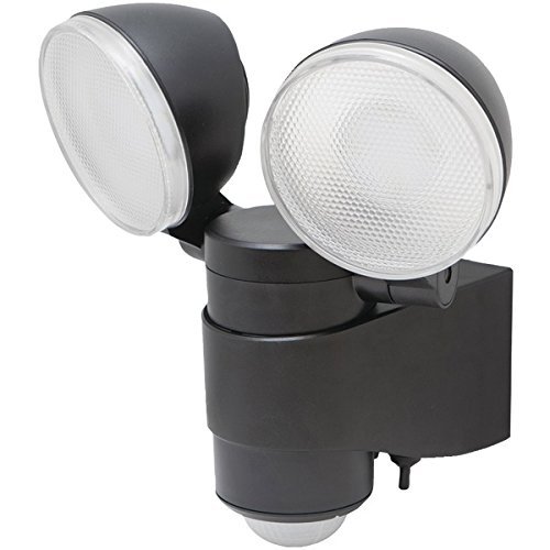 New MAXSA INNOVATIONS 43218 Battery-Powered Motion-Activated Dual-Head LED Security Spotlight