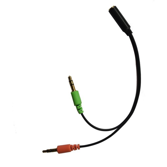 VIMVIP 3.5mm Female to Dual 3.5 Male Mic & Stereo Audio Y Splitter Cable Cord for PC Laptop
