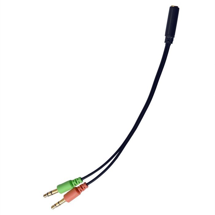 VIMVIP 3.5mm Female to Dual 3.5 Male Mic & Stereo Audio Y Splitter Cable Cord for PC Laptop N2