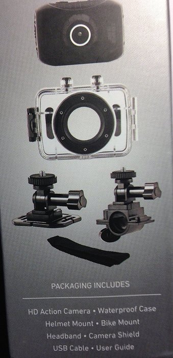 SVC355 Hd Action Camera with Waterproof Case by Sharper Image