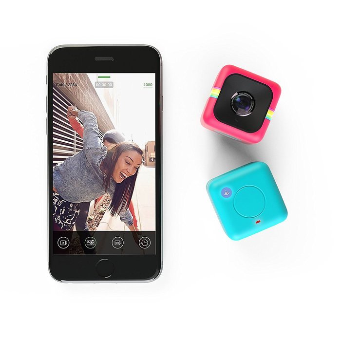 Polaroid Cube+ 1440p Mini Lifestyle Action Camera with Wi-Fi & Image Stabilization (Blue) N3