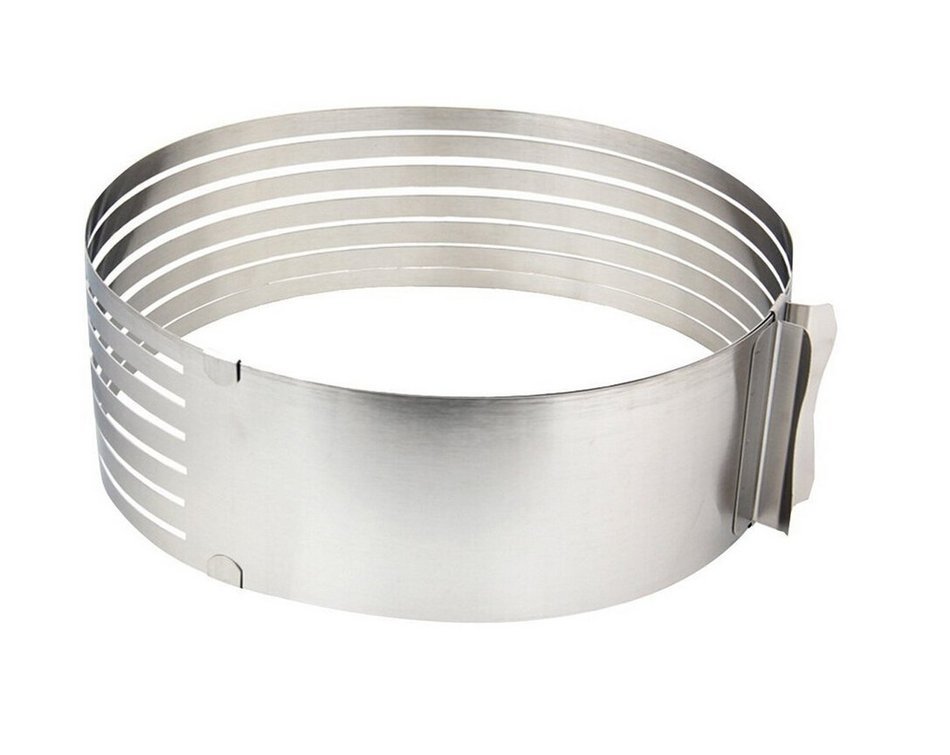 Topmall Adjustable Cake Mould Layered Cake Mould Round Scalable Mould Expandable Mousse Ring 6"-8"