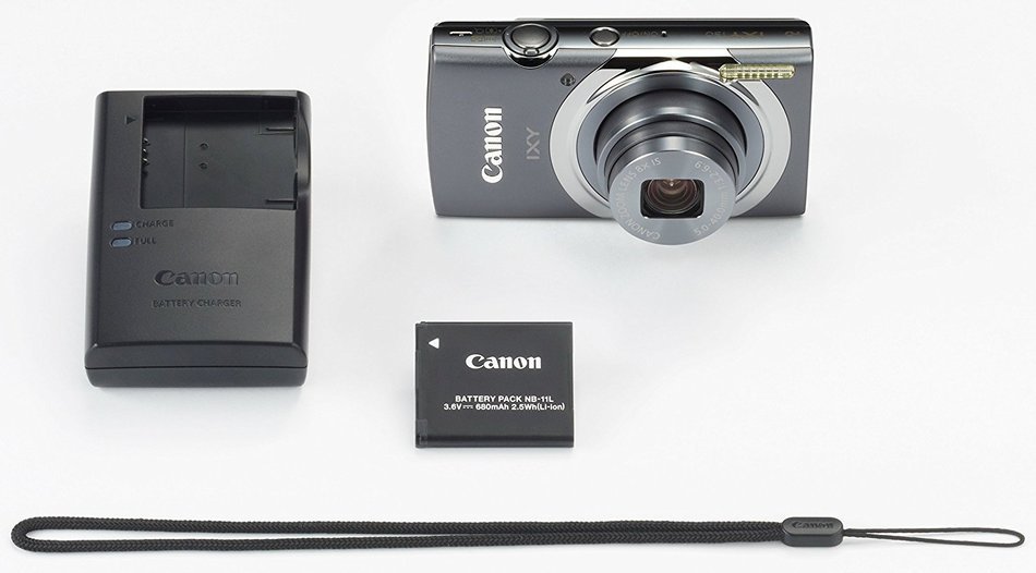 Canon Digital Camera IXY 130 about 16MP 8 times optical zoom IXY130 (Gray) - International Version N13