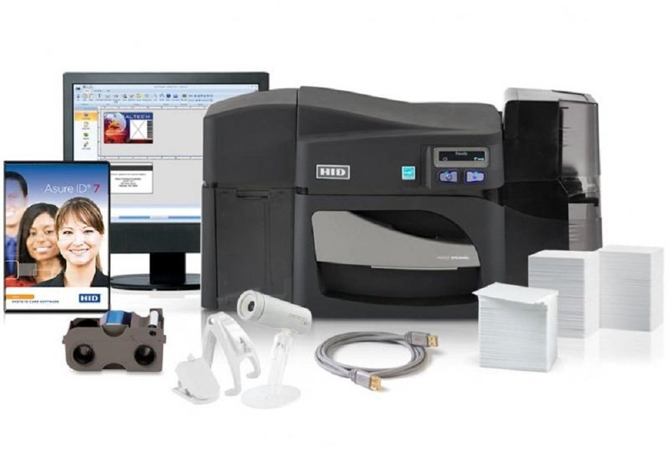 Fargo DTC4250e Dual-side Card Printer & Supplies Package