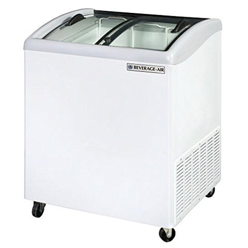 Beverage-Air NC28-1-W Curved Lid Display Freezer/Novelty Case in White 4.7 Cu.