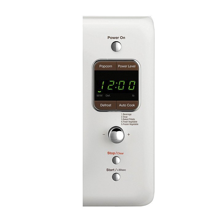 Daewoo Retro Microwave Oven 0.7 Cu Ft, Creme White 700W N5