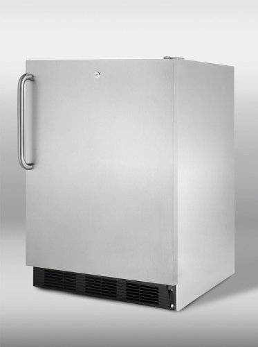 Summit ALB753LBLCSS 24" 5.5 cu.ft. ADA Compliant Undercounter Refrigerator with Automatic Defrost Front Lock Adjustable... N3