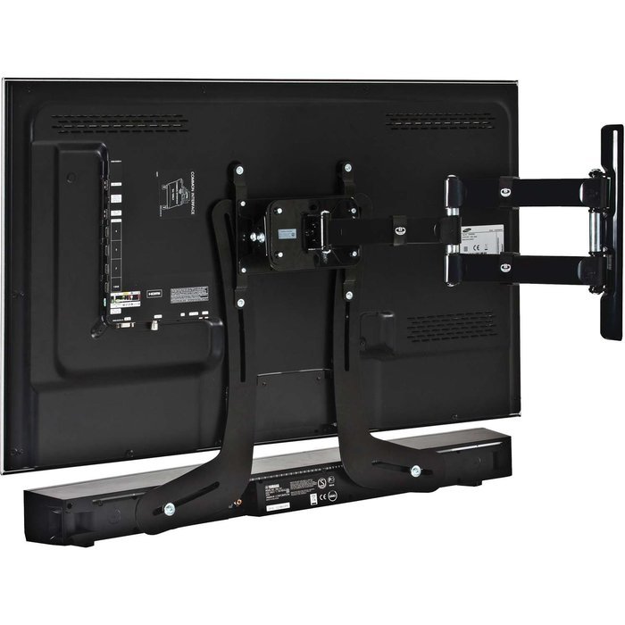 Impact Mounts Universal Steel Sound Bar Soundbar Speaker Bracket Mount Above Below Tv