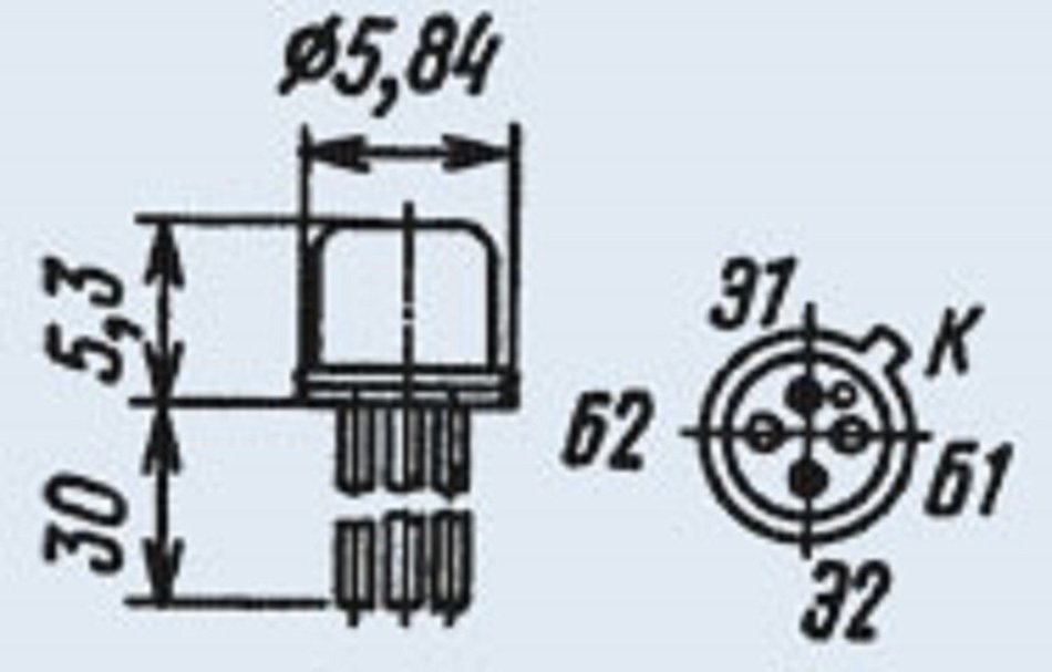 Transistor silicon military KT118A (2T118A) analogue 2N6565 USSR 2 pcs N3