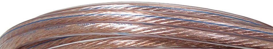 GLS Audio Premium 12 Gauge 50 Feet Speaker Wire - True 12AWG Speaker Cable 50ft Clear Jacket - High Quality 50... N2