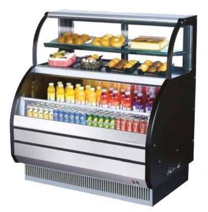 Turbo Air TOMW40SBSF 38" Combination Case with Refrigerated Top LED Lighting Stainless Steel Front Panel Efficient...