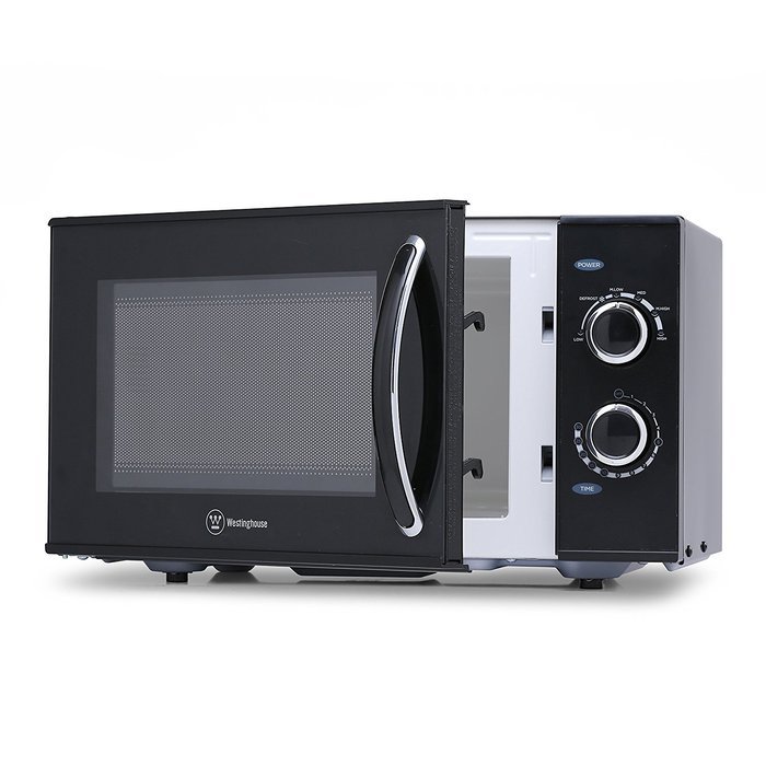 Westinghouse WCMH900B 900W 9 cu. ft. Counter Top Microwave with Mechanical Dial Control, Black N3