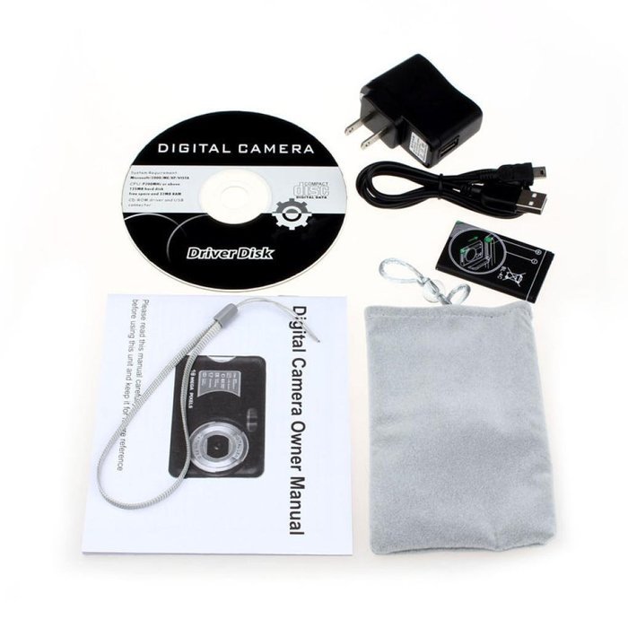 POTO 18MP 2.7 In TFT LCD Digital Video Recorder Camera BLACK