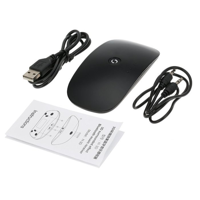 Docooler&reg; H-3D Bluetooth Receiver / Car Kit,Portable Wireless Audio Adapter 3D Surround Sound Bluetooth Music... N9