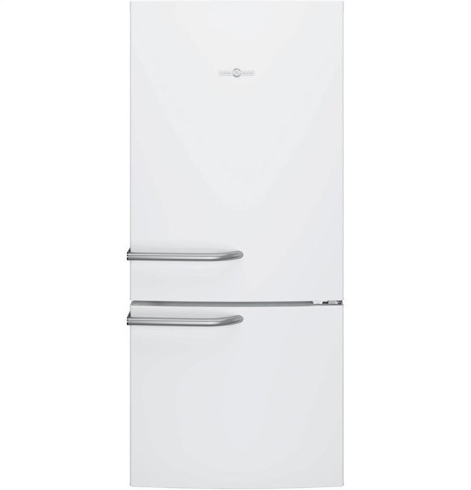 GE ABE21DGKWS 30" Artistry Series Bottom Freezer Refrigerator with 20.9 cu. ft. Total Capacity, in White N5