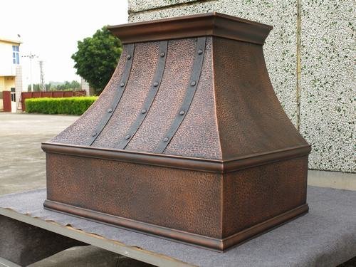 MCM3 Wall Mounted Copper Range Hood 36" L x 24" W (front to back) x 30"H N4